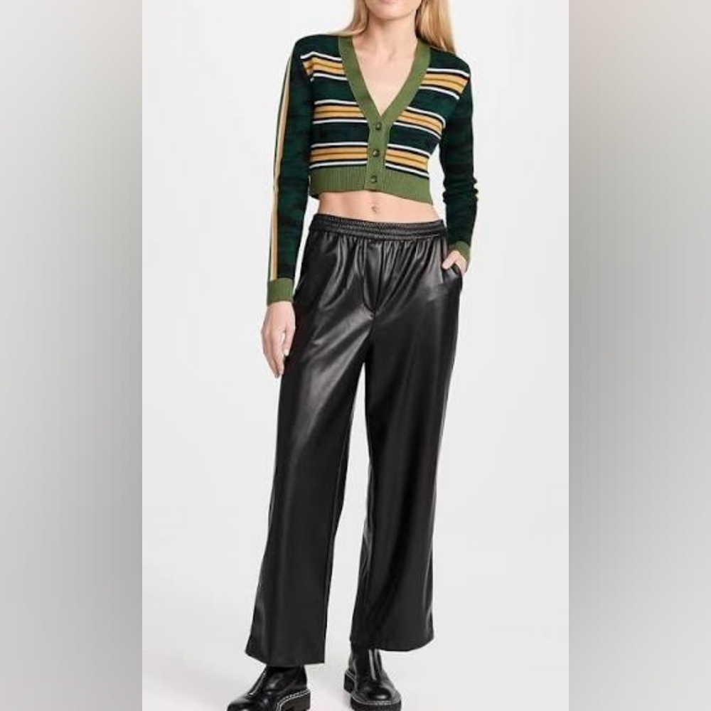 MADE IN THE USA VELVET BY GRAHAM SPENCER VEGAN LEATHER PANTS